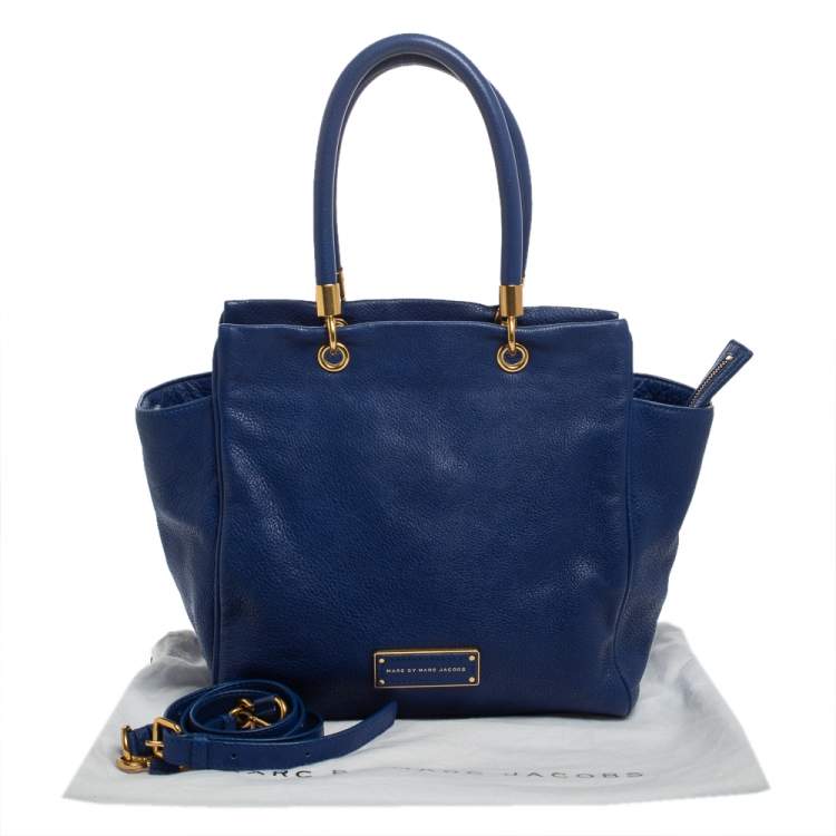 Pre Owned Marc by Marc Jacobs Indigo Leather Bentley Tote