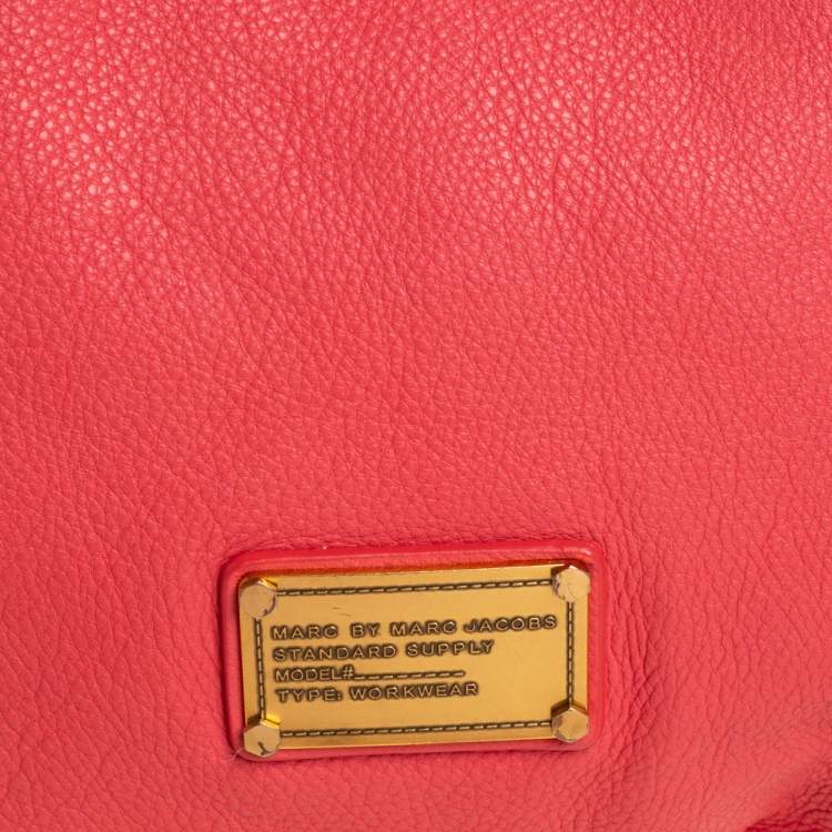 Pre Owned Marc by Marc Jacobs Pink Leather Classic Q Francesca Shoulder Bag