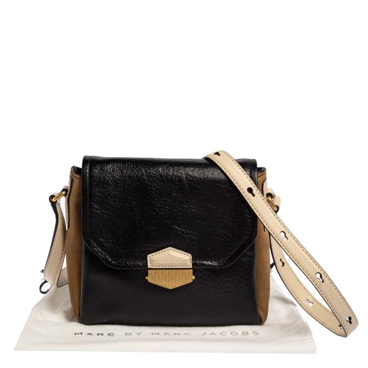 Pre Owned Marc By Marc Jacobs Multicolor Leather And Nubuck Crossbody Bag