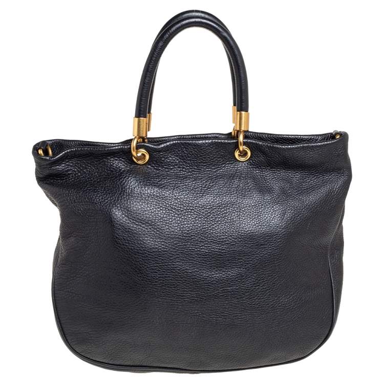 Pre Owned Marc by Marc Jacobs Black Leather Too Hot To Handle Tote