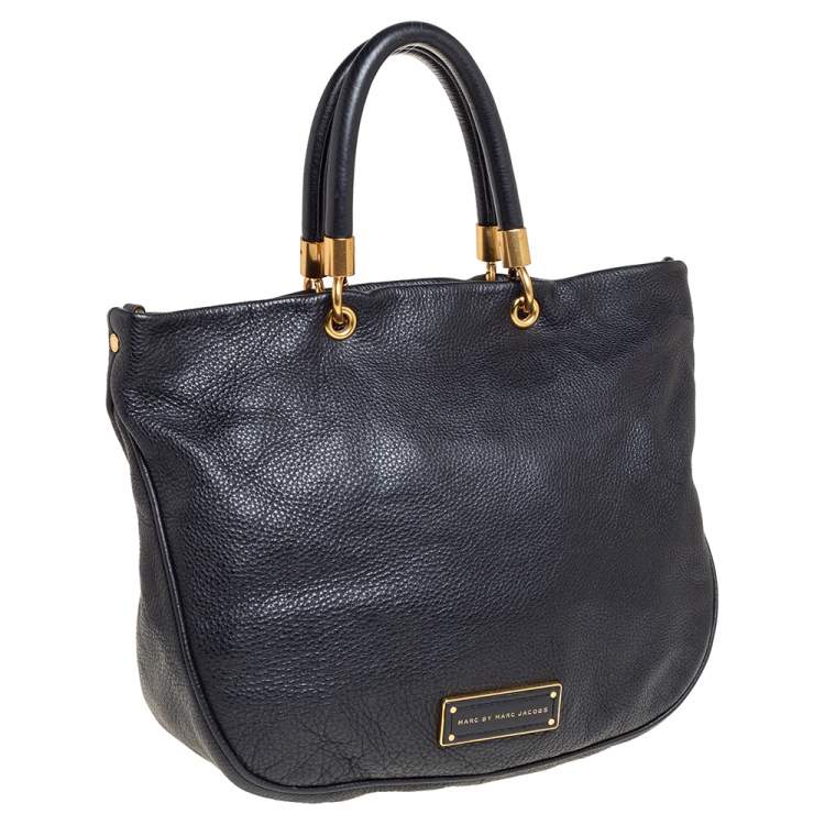 Pre Owned Marc by Marc Jacobs Black Leather Too Hot To Handle Tote