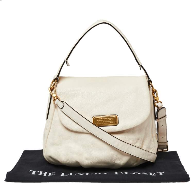 Pre Owned Marc by Marc Jacobs Ivory Leather Classic Q Lil Ukita Top Handle Bag