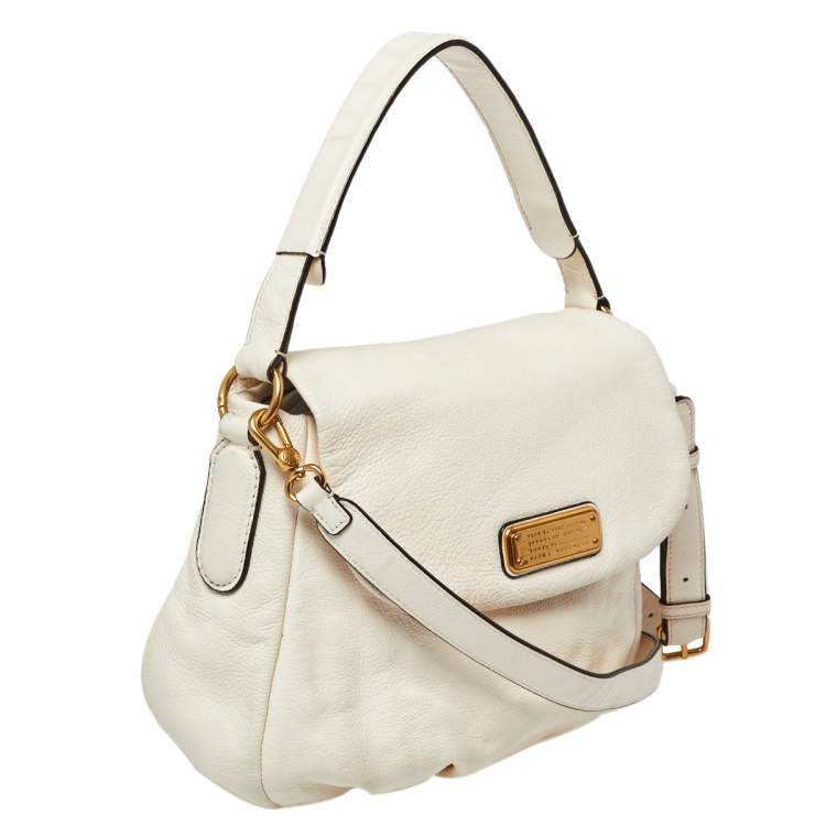 Pre Owned Marc by Marc Jacobs Ivory Leather Classic Q Lil Ukita Top Handle Bag