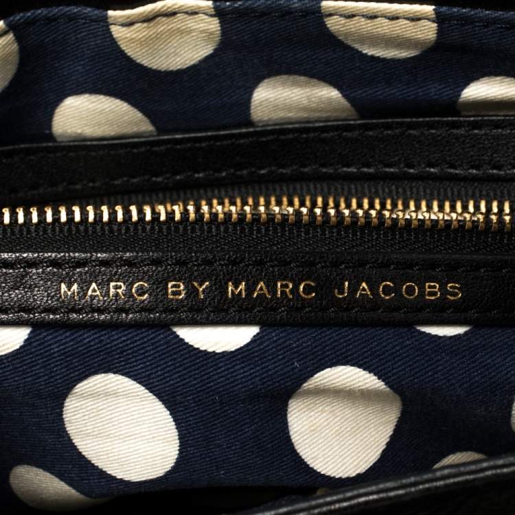 Pre Owned Marc by Marc Jacobs Black Leather Saddlery Sophie Convertible Satchel
