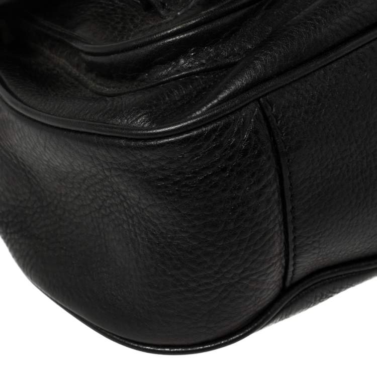 Pre Owned Marc by Marc Jacobs Black Leather Saddlery Sophie Convertible Satchel