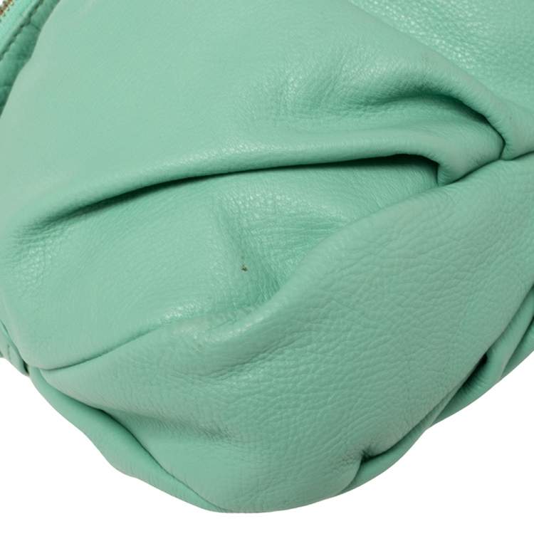 Pre Owned Marc by Marc Jacobs Mint Green Leather Classic Q Natasha Crossbody Bag
