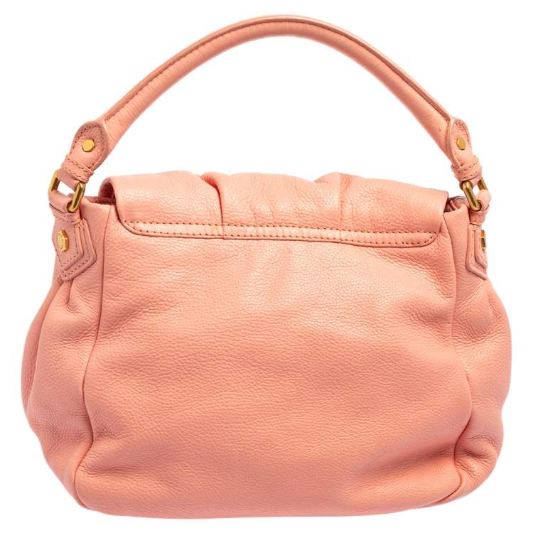 Pre Owned Marc by Marc Jacobs Pink Leather Classic Q Lil Ukita Top Handle Bag
