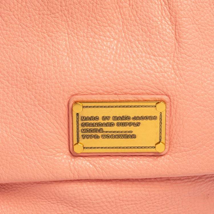 Pre Owned Marc by Marc Jacobs Pink Leather Classic Q Lil Ukita Top Handle Bag