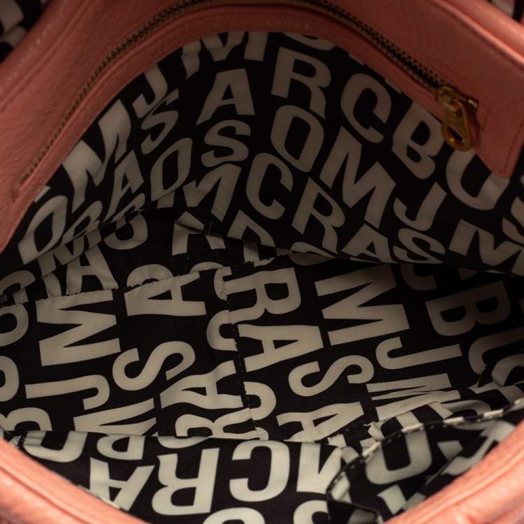 Pre Owned Marc by Marc Jacobs Pink Leather Classic Q Lil Ukita Top Handle Bag
