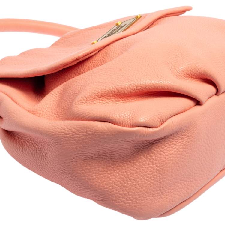 Pre Owned Marc by Marc Jacobs Pink Leather Classic Q Lil Ukita Top Handle Bag