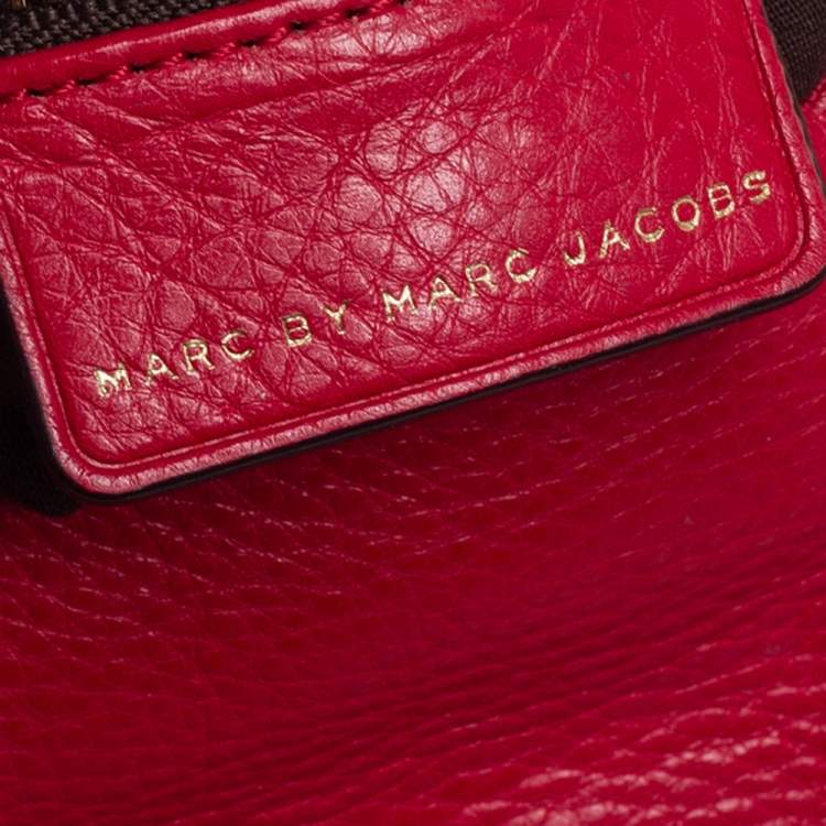 Pre Owned Marc by Marc Jacobs Burgundy/Red Leather Classic Q Natasha Crossbody Bag