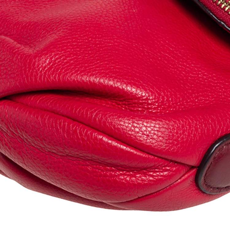 Pre Owned Marc by Marc Jacobs Burgundy/Red Leather Classic Q Natasha Crossbody Bag