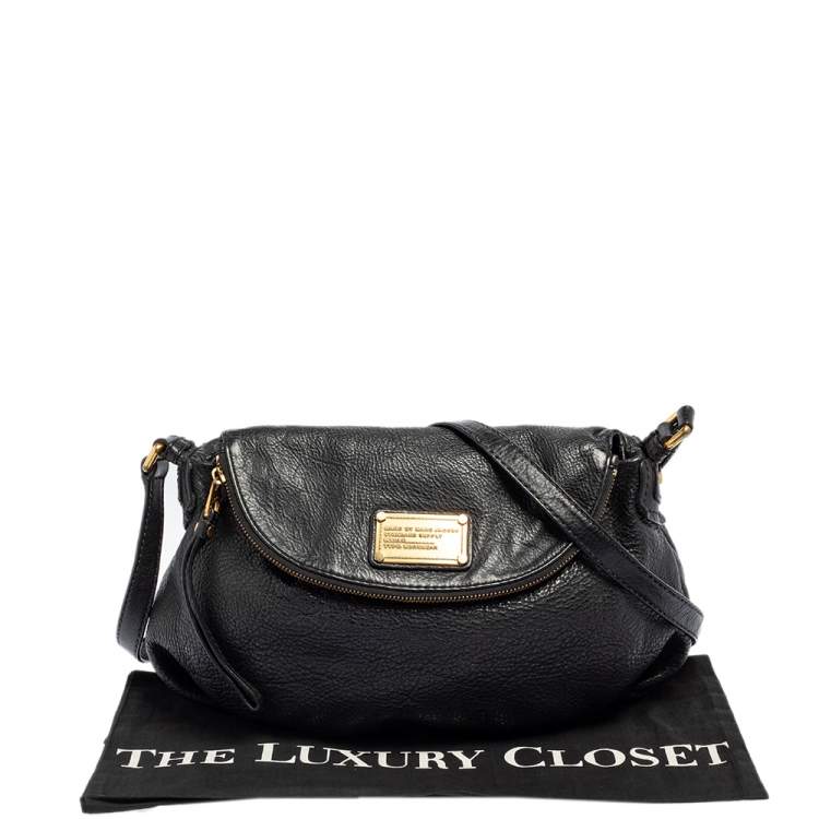 Pre Owned Marc by Marc Jacobs Black Leather Classic Q Natasha Shoulder Bag