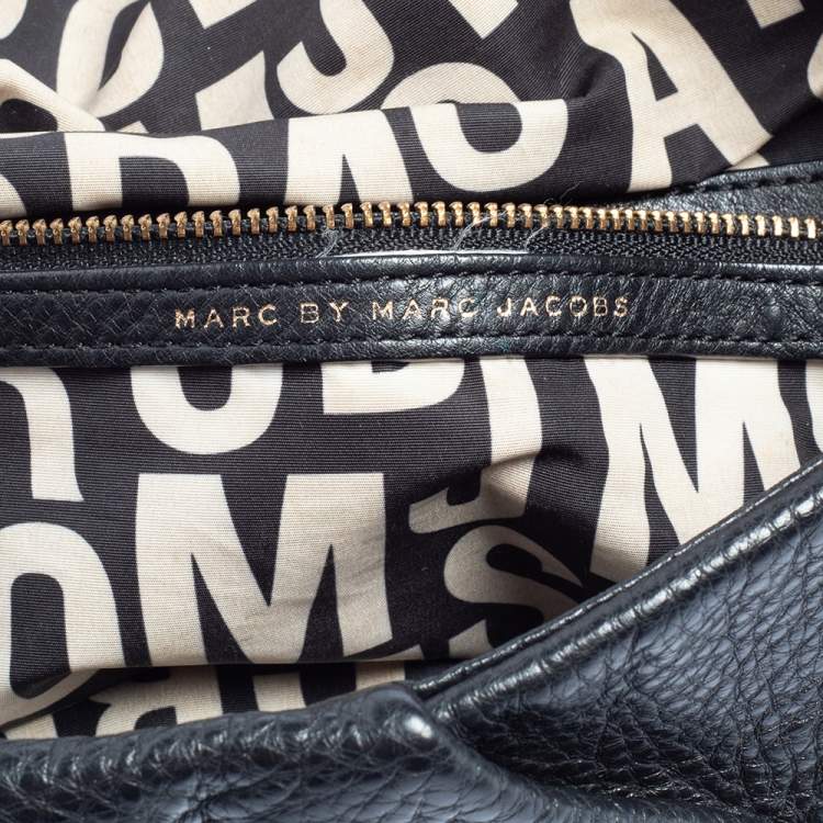 Pre Owned Marc by Marc Jacobs Black Leather Classic Q Natasha Shoulder Bag