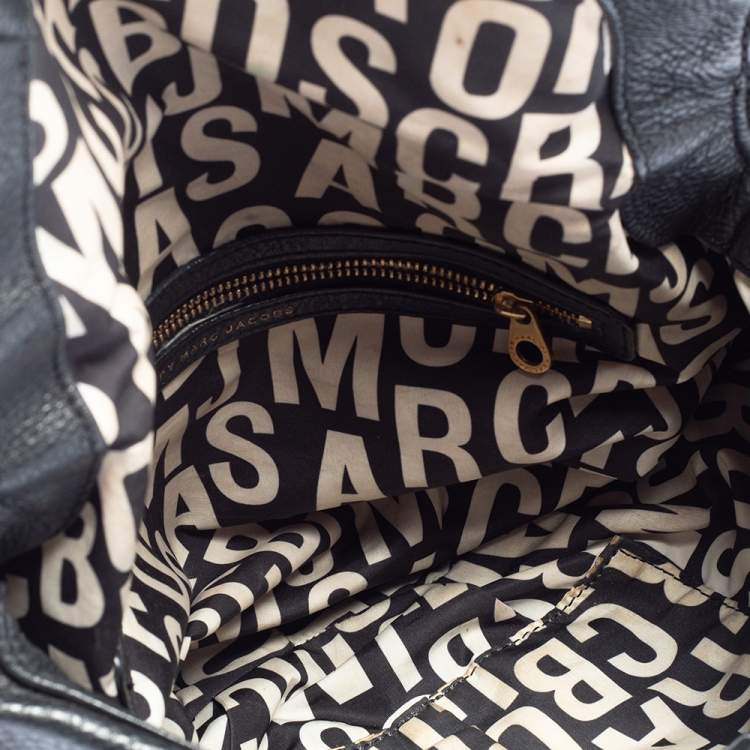 Pre Owned Marc by Marc Jacobs Black Leather Classic Q Natasha Shoulder Bag