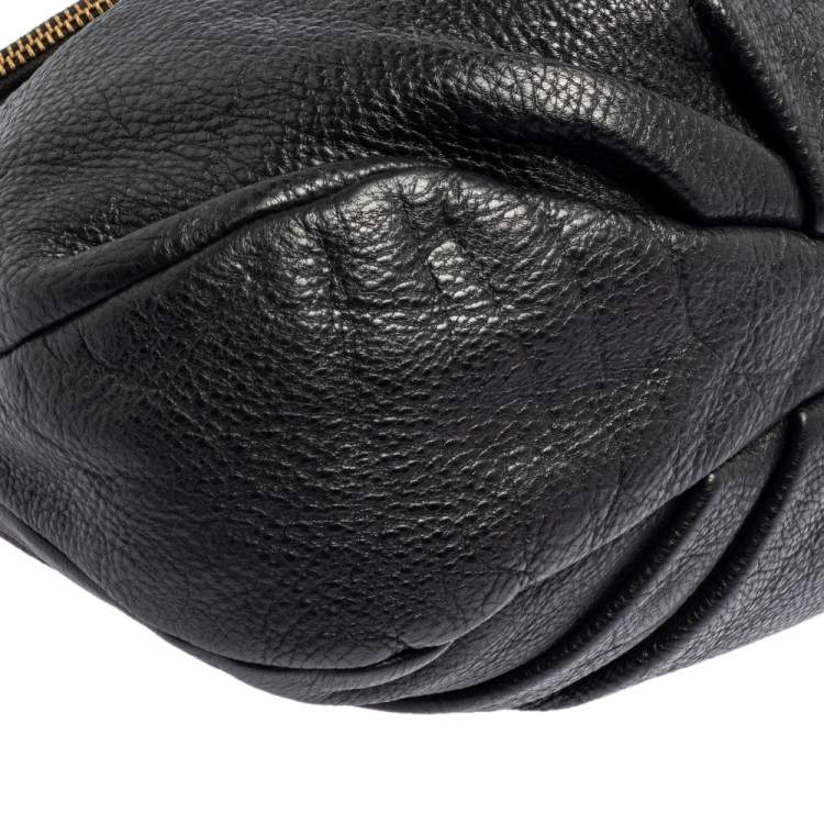 Pre Owned Marc by Marc Jacobs Black Leather Classic Q Natasha Shoulder Bag