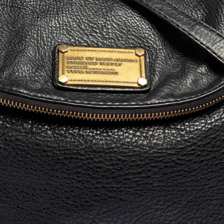 Pre Owned Marc by Marc Jacobs Black Leather Classic Q Natasha Shoulder Bag