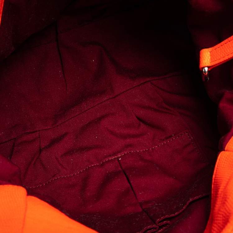 Pre Owned Marc by Marc Jacobs Orange Leather Tote