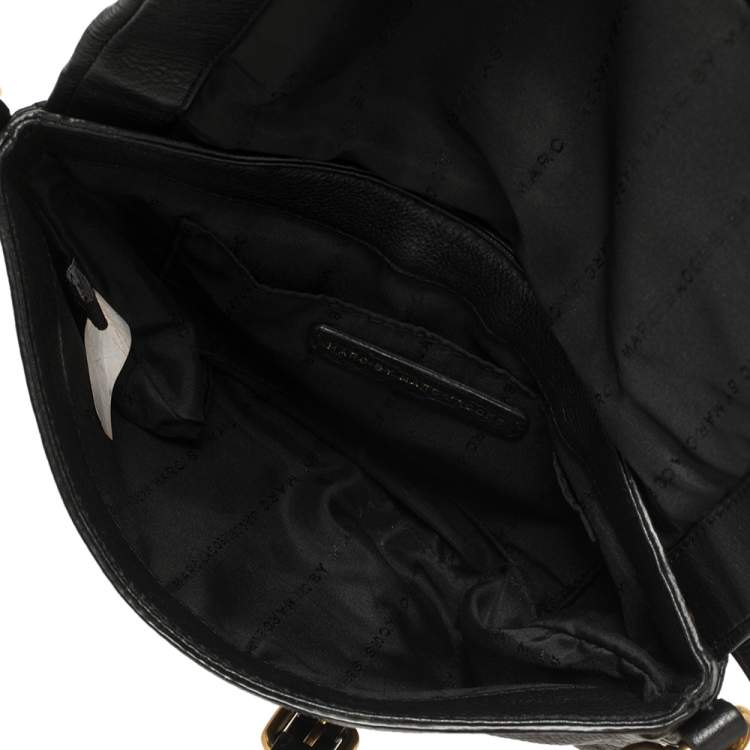 مملوكة مسبقًا Marc by Marc Jacobs Black Leather Too Hot To Handle Crossbody Bag