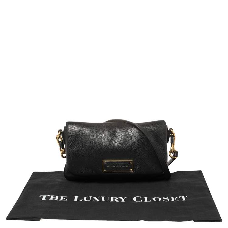 مملوكة مسبقًا Marc by Marc Jacobs Black Leather Too Hot To Handle Crossbody Bag