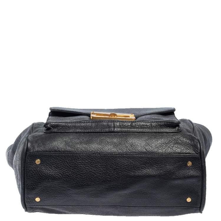Pre Owned Marc by Marc Jacobs Black Leather Bianca Hayley Tote