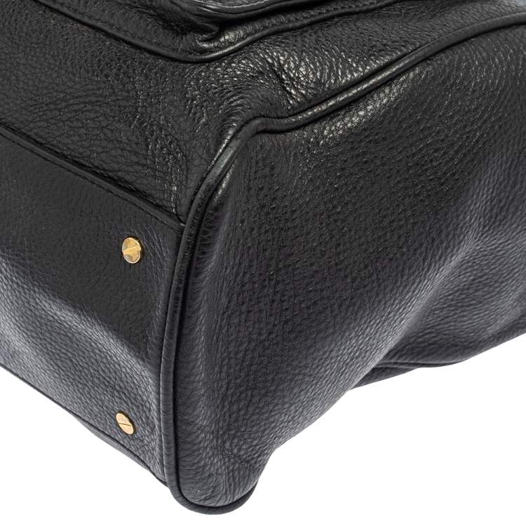 Pre Owned Marc by Marc Jacobs Black Leather Bianca Hayley Tote