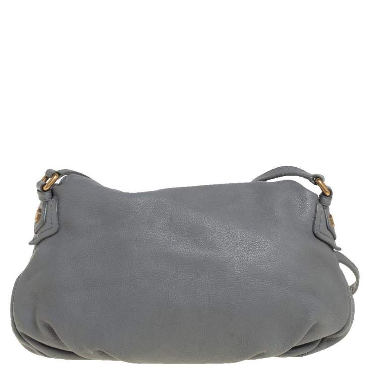 Pre Owned Marc by Marc Jacobs Grey Leather Classic Q Natasha Shoulder Bag