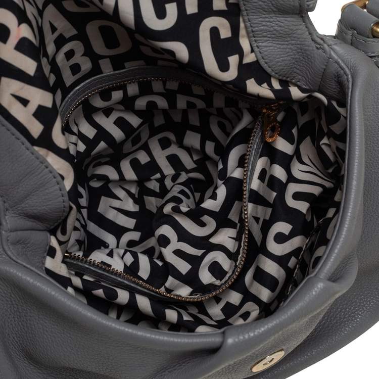 Pre Owned Marc by Marc Jacobs Grey Leather Classic Q Natasha Shoulder Bag