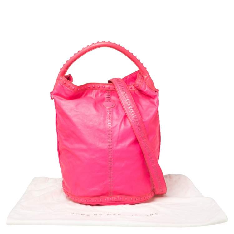 مملوكة مسبقًا Marc by Marc Jacobs Pink Leather Embellished Hobo