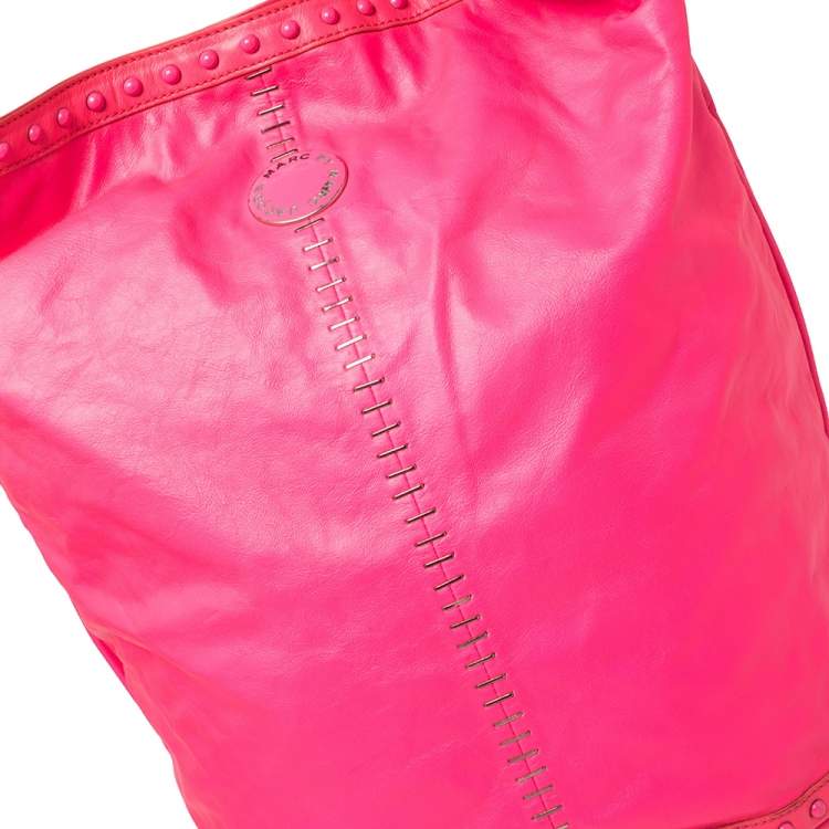 مملوكة مسبقًا Marc by Marc Jacobs Pink Leather Embellished Hobo