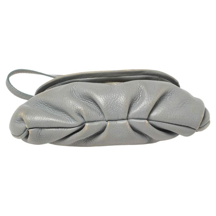 Pre Owned Marc By Marc Jacobs Grey Leather Classic Q Karlie Crossbody Bag