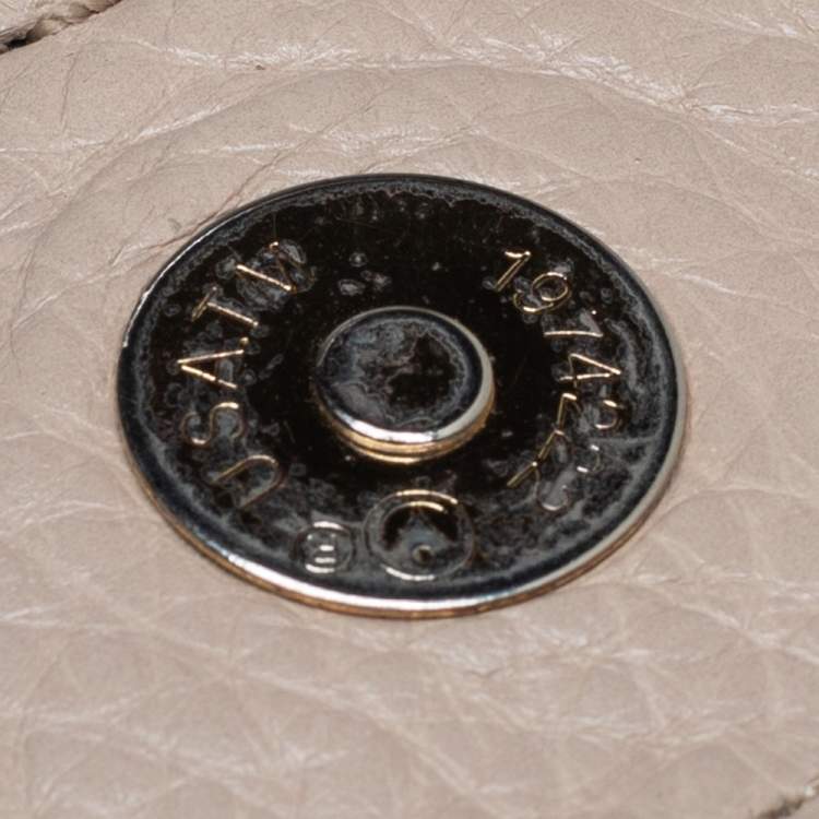 Pre Owned Marc by Marc Jacobs Beige Leather Classic Q Natasha Crossbody Bag