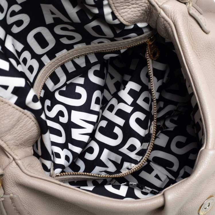 Pre Owned Marc by Marc Jacobs Beige Leather Classic Q Natasha Crossbody Bag