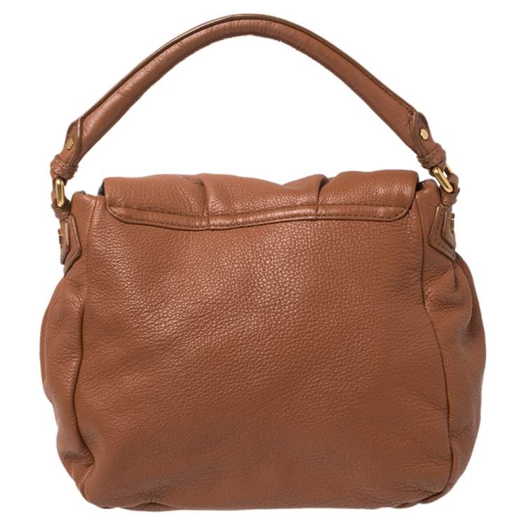 Pre Owned Marc by Marc Jacobs Brown Soft Leather Classic Q Lil Ukita Top Handle Bag