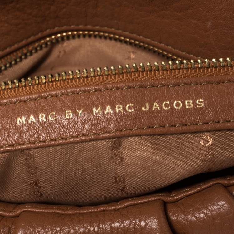 Pre Owned Marc by Marc Jacobs Brown Soft Leather Classic Q Lil Ukita Top Handle Bag