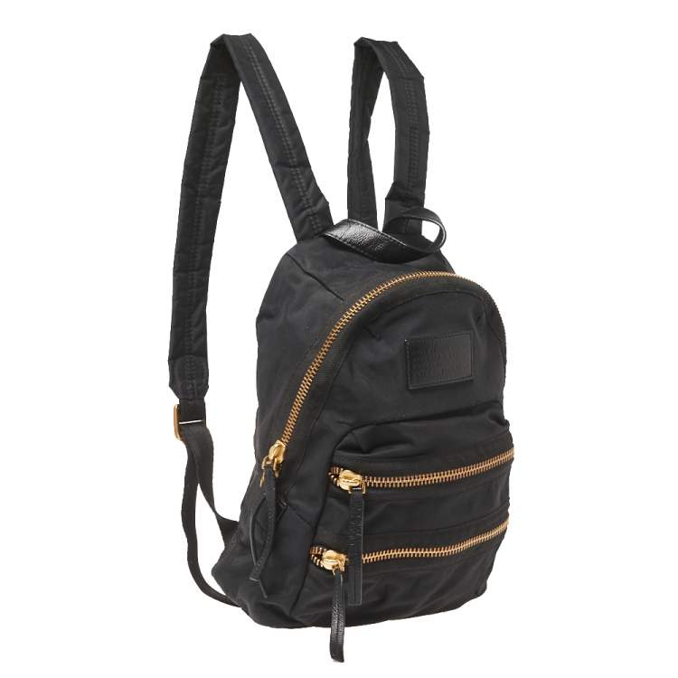Pre Owned Marc by Marc Jacobs Black Nylon Biker Backpack