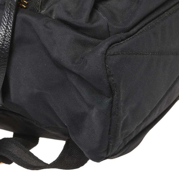 Pre Owned Marc by Marc Jacobs Black Nylon Biker Backpack