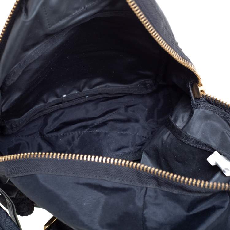 Pre Owned Marc by Marc Jacobs Black Nylon and Leather Biker Backpack