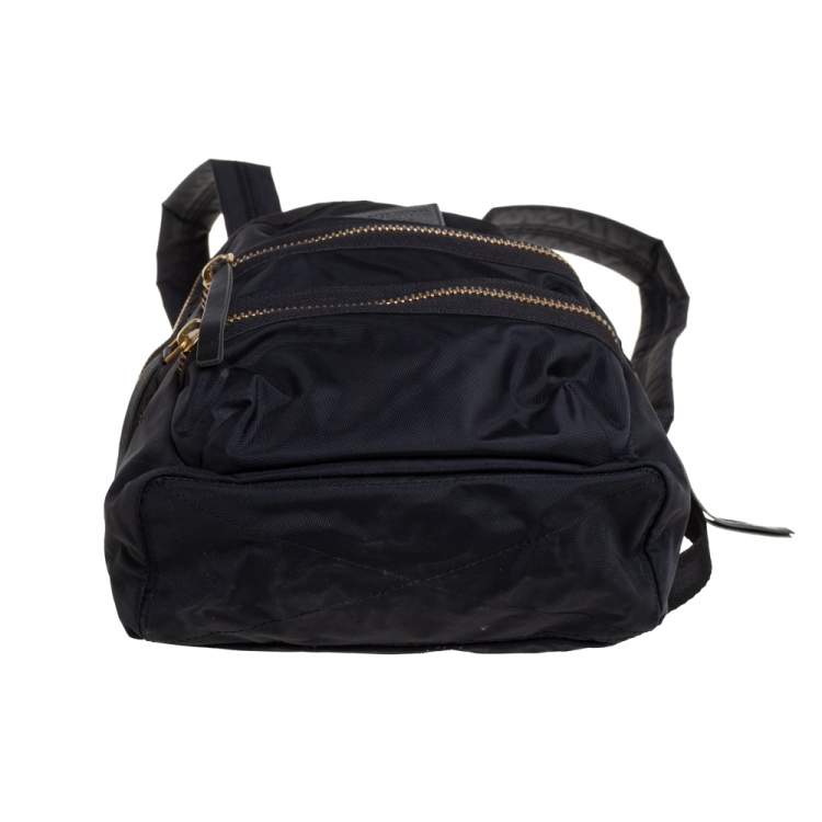 Pre Owned Marc by Marc Jacobs Black Nylon and Leather Biker Backpack