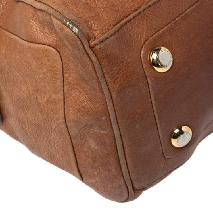 Pre Owned Marc by Marc Jacobs Brown Leather Totally Turnlock Satchel