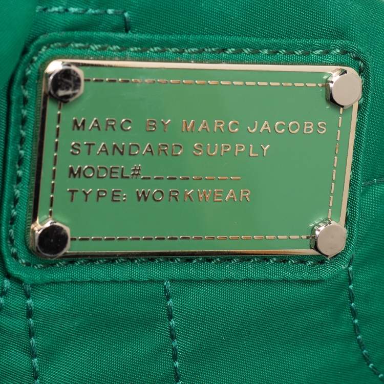 Pre Owned Marc by Marc Jacobs Green Nylon Large Pretty Tate Tote