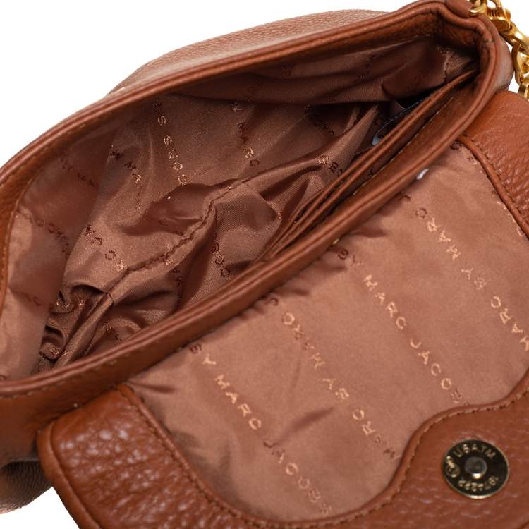 Pre Owned Marc By Marc Jacobs Brown Leather Classic Q Karlie Crossbody Bag