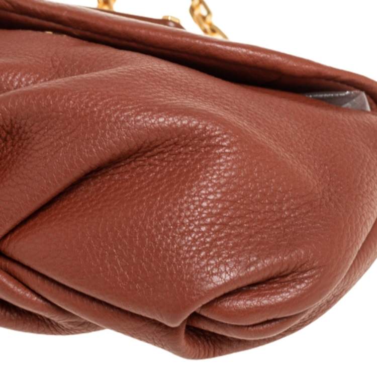 Pre Owned Marc By Marc Jacobs Brown Leather Classic Q Karlie Crossbody Bag