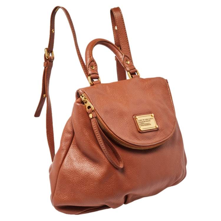 مملوكة مسبقًا Marc by Marc Jacobs Brown Classic Q Mariska Leather Backpack