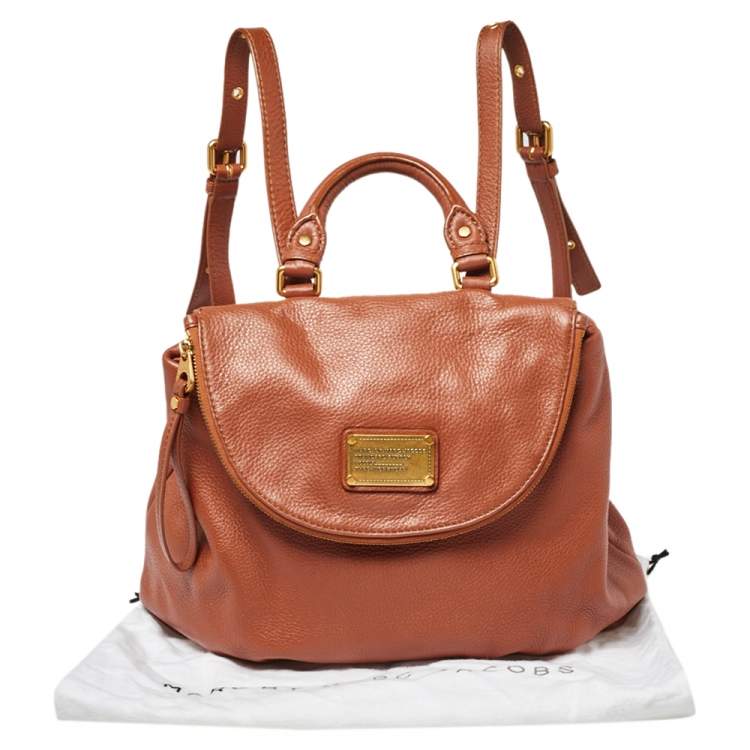 مملوكة مسبقًا Marc by Marc Jacobs Brown Classic Q Mariska Leather Backpack