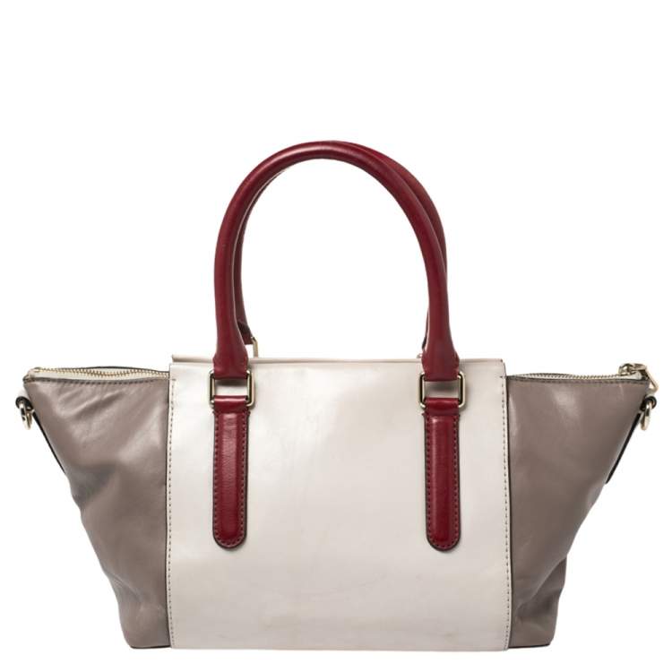 Pre Owned Marc by Marc Jacobs Multicolor Leather Top Zip Tote