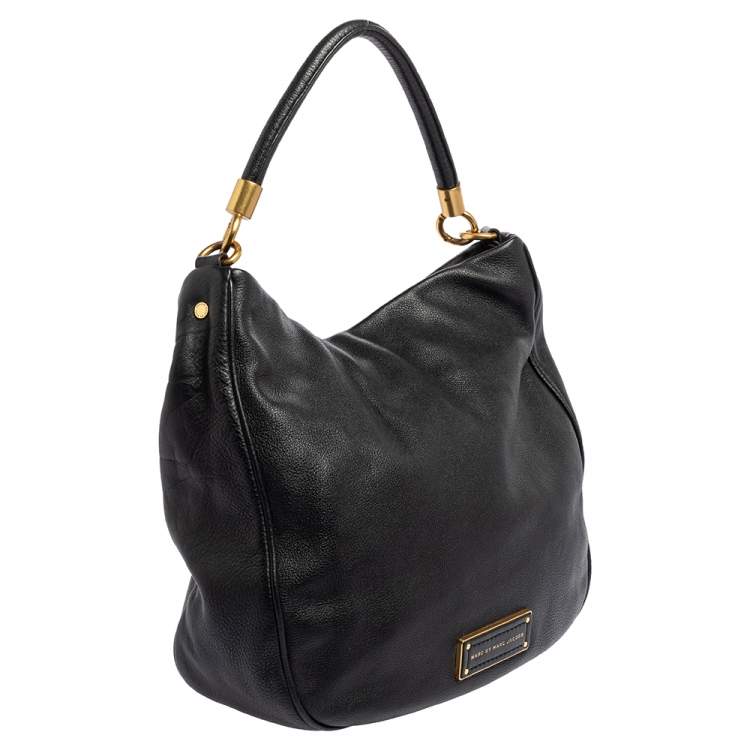 مملوكة مسبقًا Marc by Marc Jacobs Black Leather Too Hot To Handle Hobo 