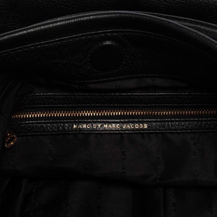 مملوكة مسبقًا Marc by Marc Jacobs Black Leather Too Hot To Handle Hobo 