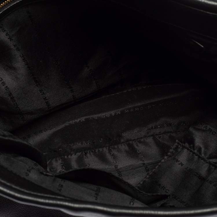 مملوكة مسبقًا Marc by Marc Jacobs Black Leather Too Hot To Handle Hobo 