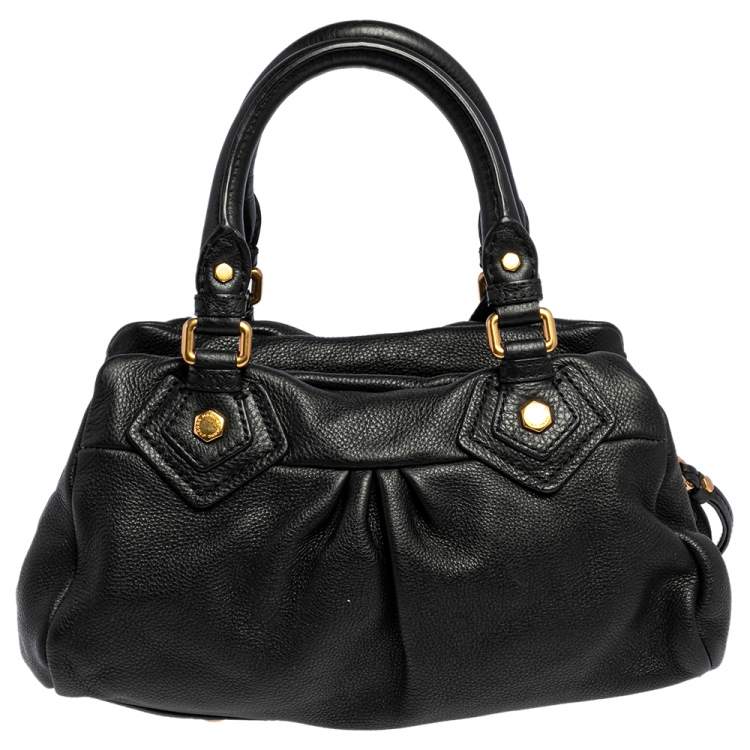Pre Owned Marc by Marc Jacobs Black Leather Classic Q Baby Aidan Satchel